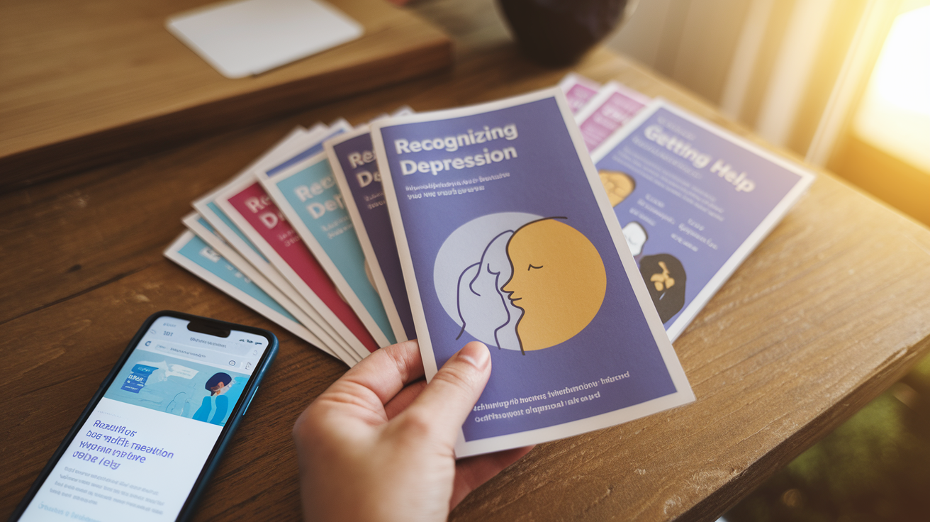 Share outreach materials about depression